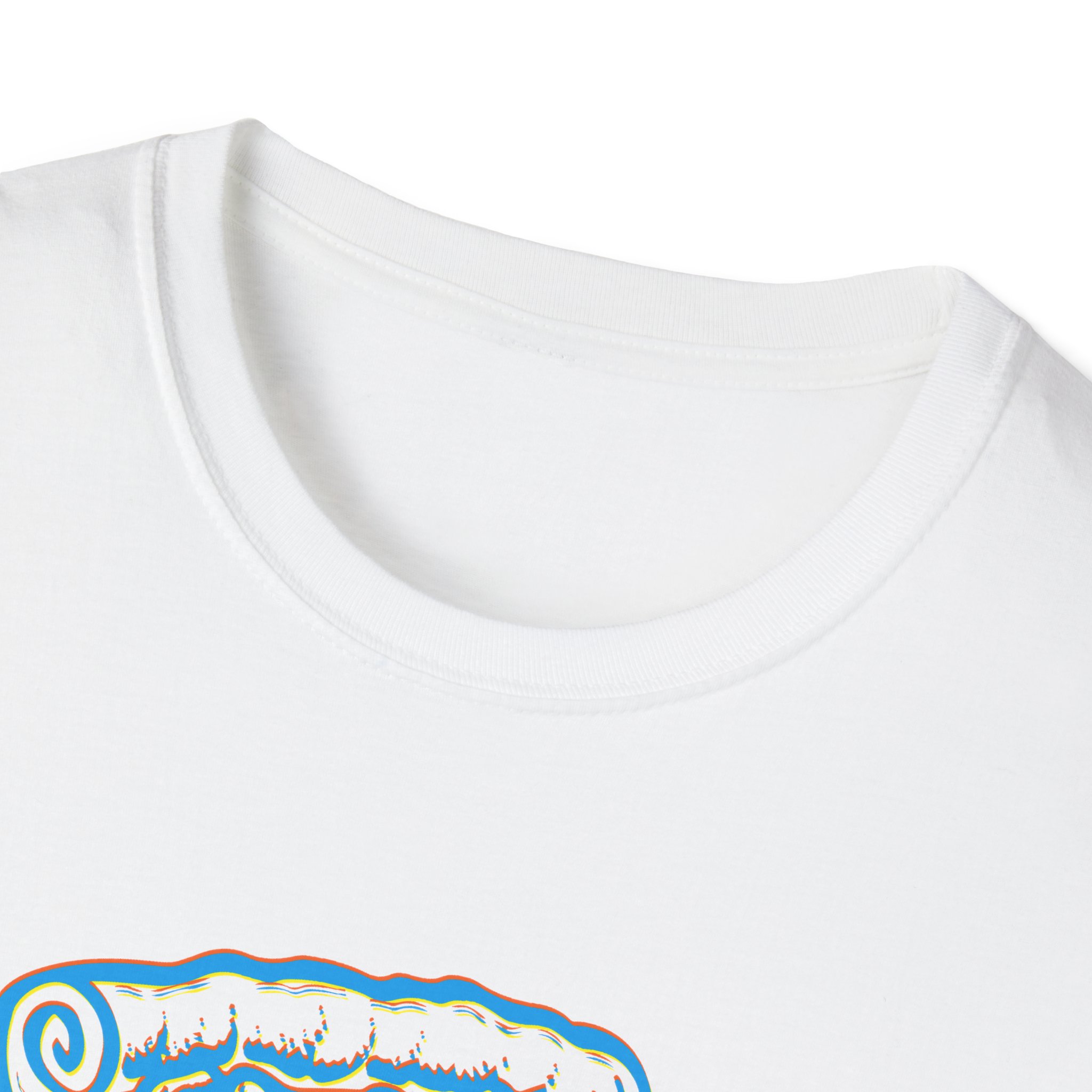 Checkered Pizza Face Angelina's Pizzeria Key West Unisex Softstyle T-Shirt - Image 3