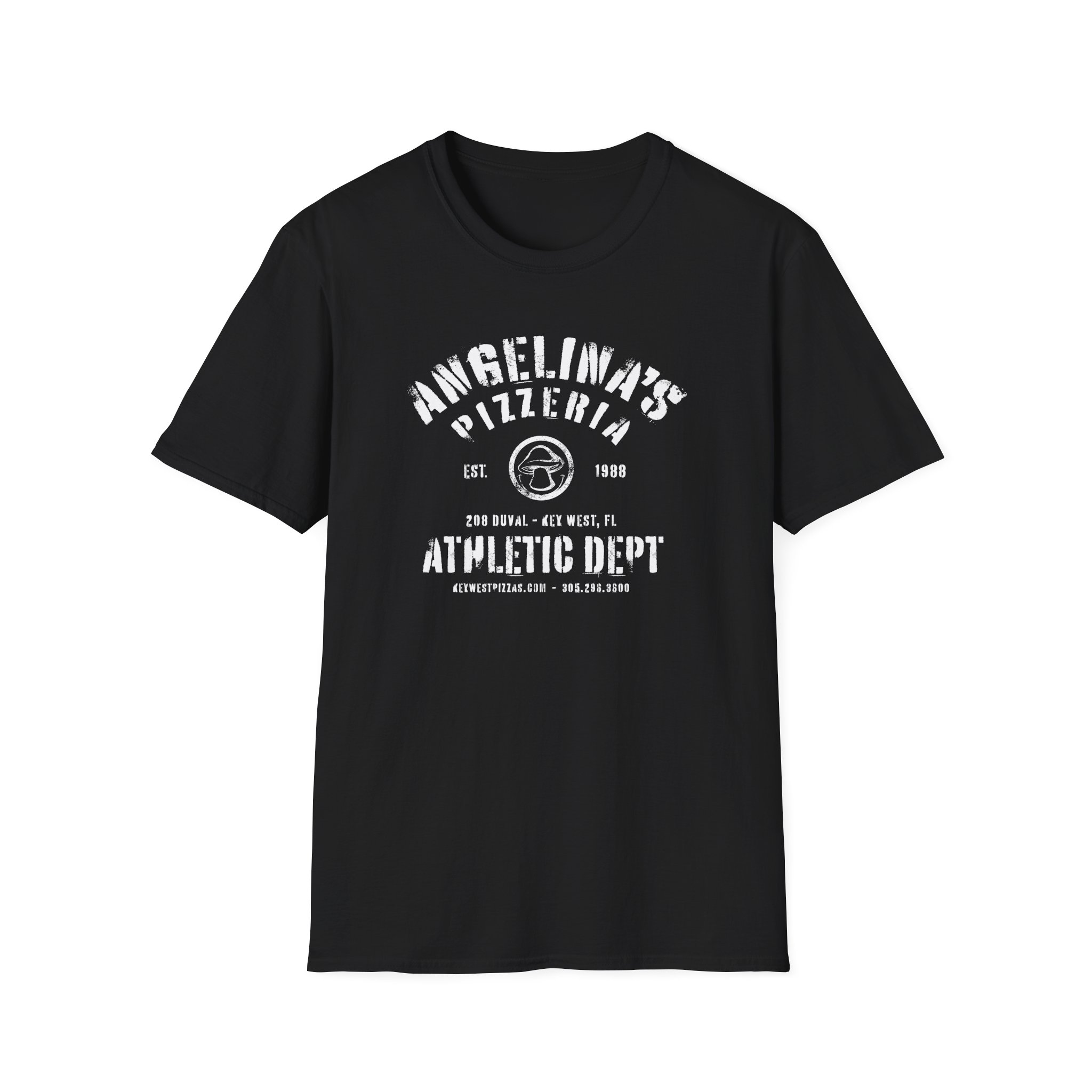 Angelina's Pizzeria Athletic Department Key West Unisex Softstyle T-Shirt