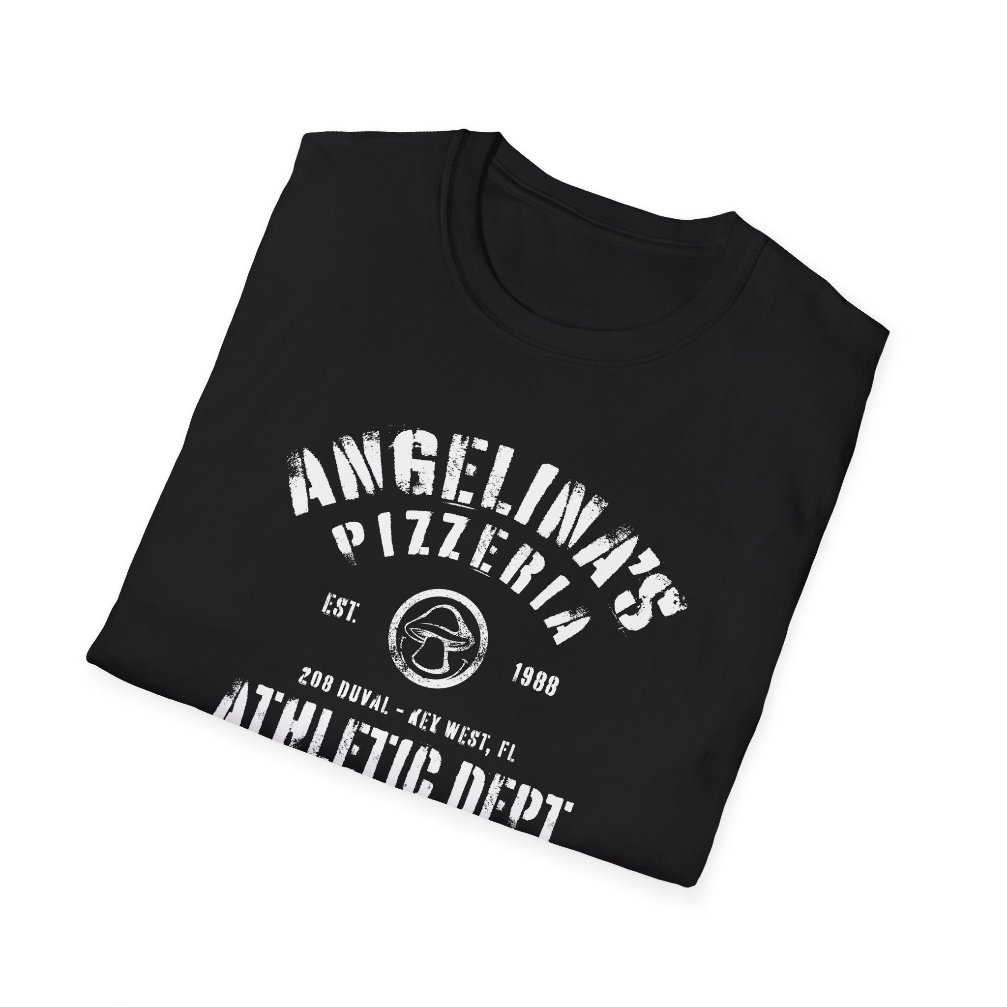 Angelina's Pizzeria Athletic Department Key West Unisex Softstyle T-Shirt - Image 4